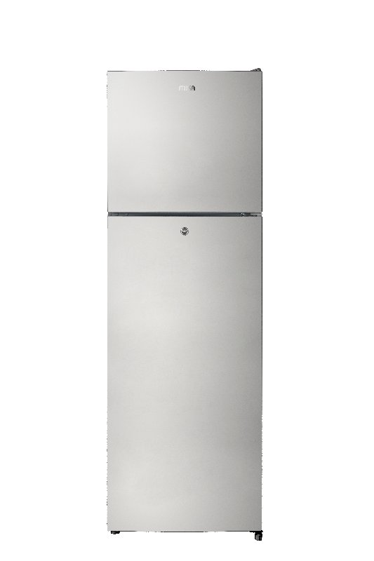 MIKA Fridge, 255L, 2 Door Top Mount Freezer, No Frost, Inox Line